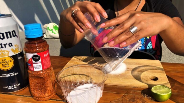 Mexican Michelada (Preparing)