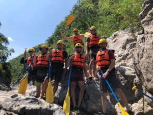 Group in rafting