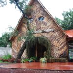 Wooden elf museum building
