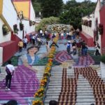 Decorated stairs